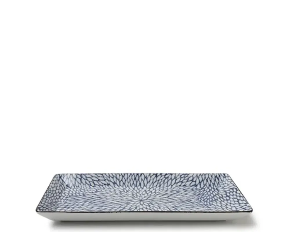 MIYA Company Aizome Mums Rectangle Plate New