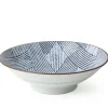 MIYA Company Aizome Shima Ami 9.75" Serving Bowl Clearance