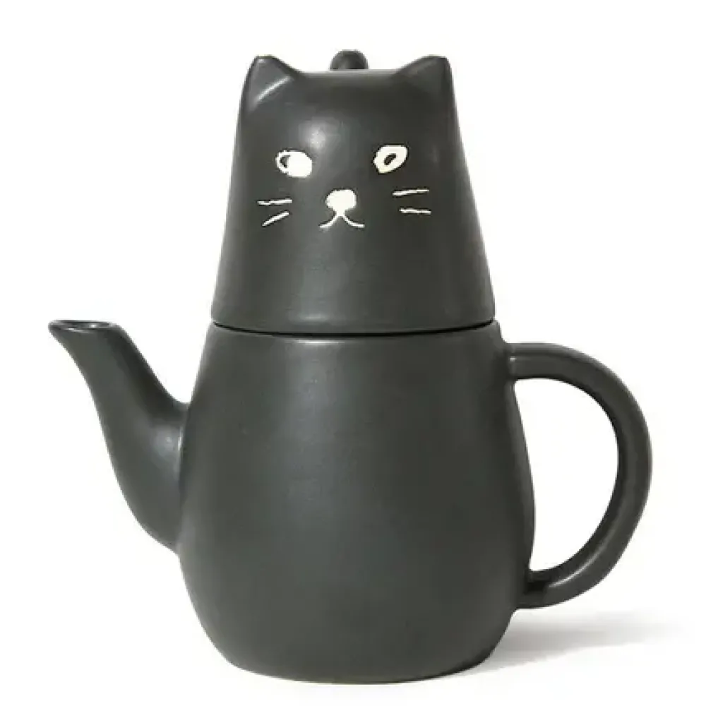 MIYA Company Black Cat Tea Set Hot