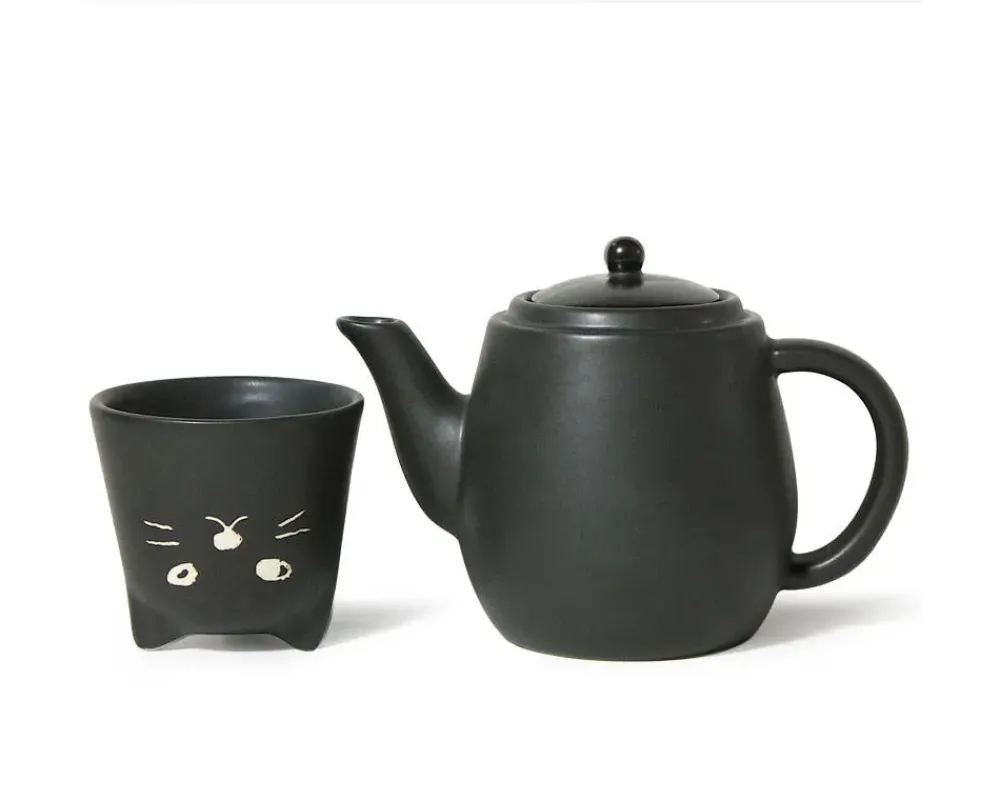 MIYA Company Black Cat Tea Set Hot