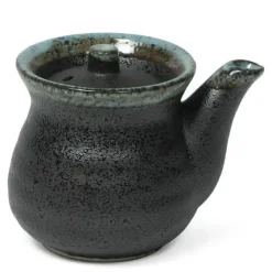 MIYA Company Black Tetsuyu 8 Oz. Round Sauce Pot Sale