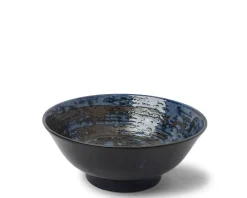 MIYA Company Blue Black Swirl 8.25" Bowl Best