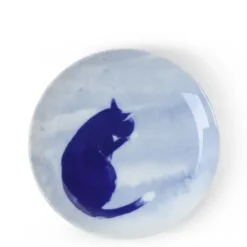 MIYA Company Blue Cat Grooming Plate Online