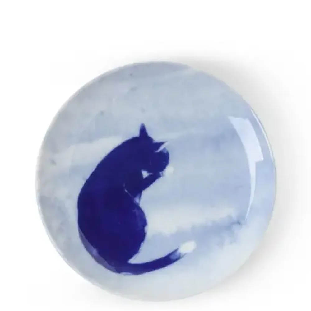 MIYA Company Blue Cat Grooming Plate Online