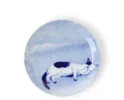 MIYA Company Blue Cat On Side Plate New