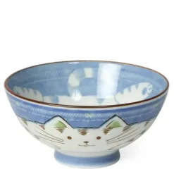 MIYA Company Blue Cat Rice Bowl Best