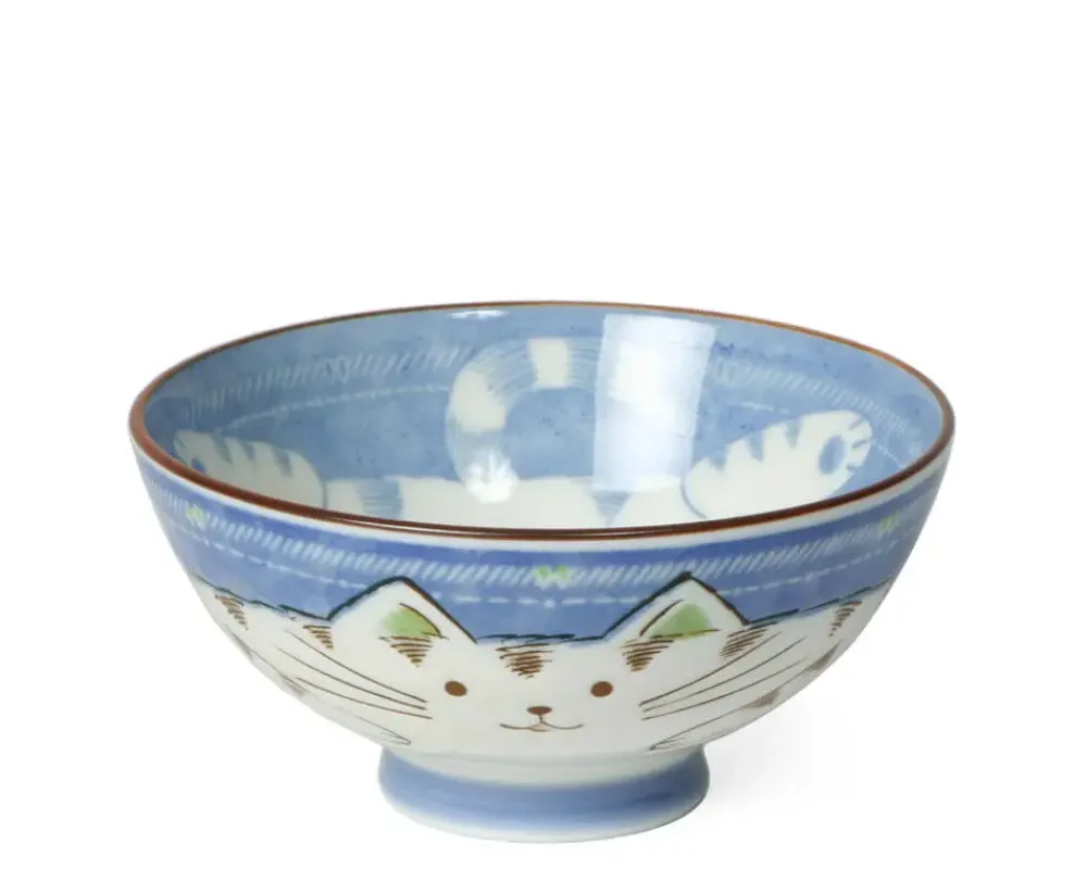 MIYA Company Blue Cat Rice Bowl Best