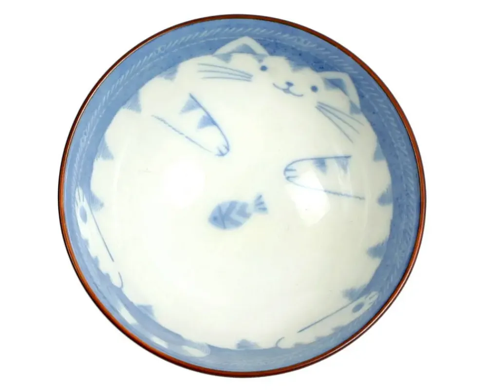 MIYA Company Blue Cat Rice Bowl Best