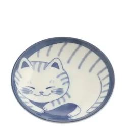 MIYA Company Blue Cats 3.75" Sauce Dish Best