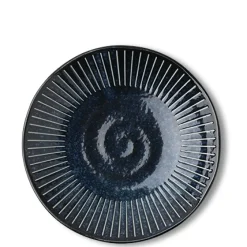 MIYA Company Blue Namako Tokusa 6.25" Plate Discount
