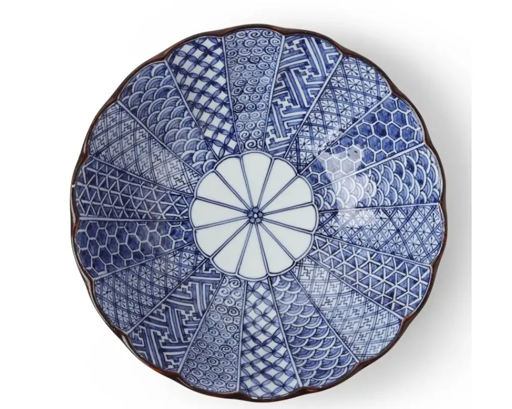 MIYA Company Blue Nishiki 10" Serving Bowl Sale