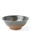 MIYA Company Blue Sand Crackle Bowl 8-1/2" Outlet