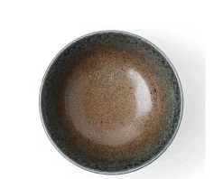 MIYA Company Blue Sand Crackle Bowl 8-1/2