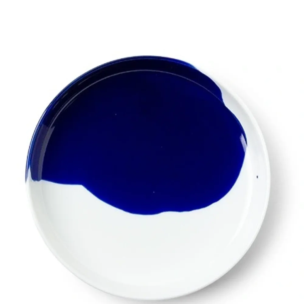 MIYA Company Blue Splash 6.25" Plate Discount