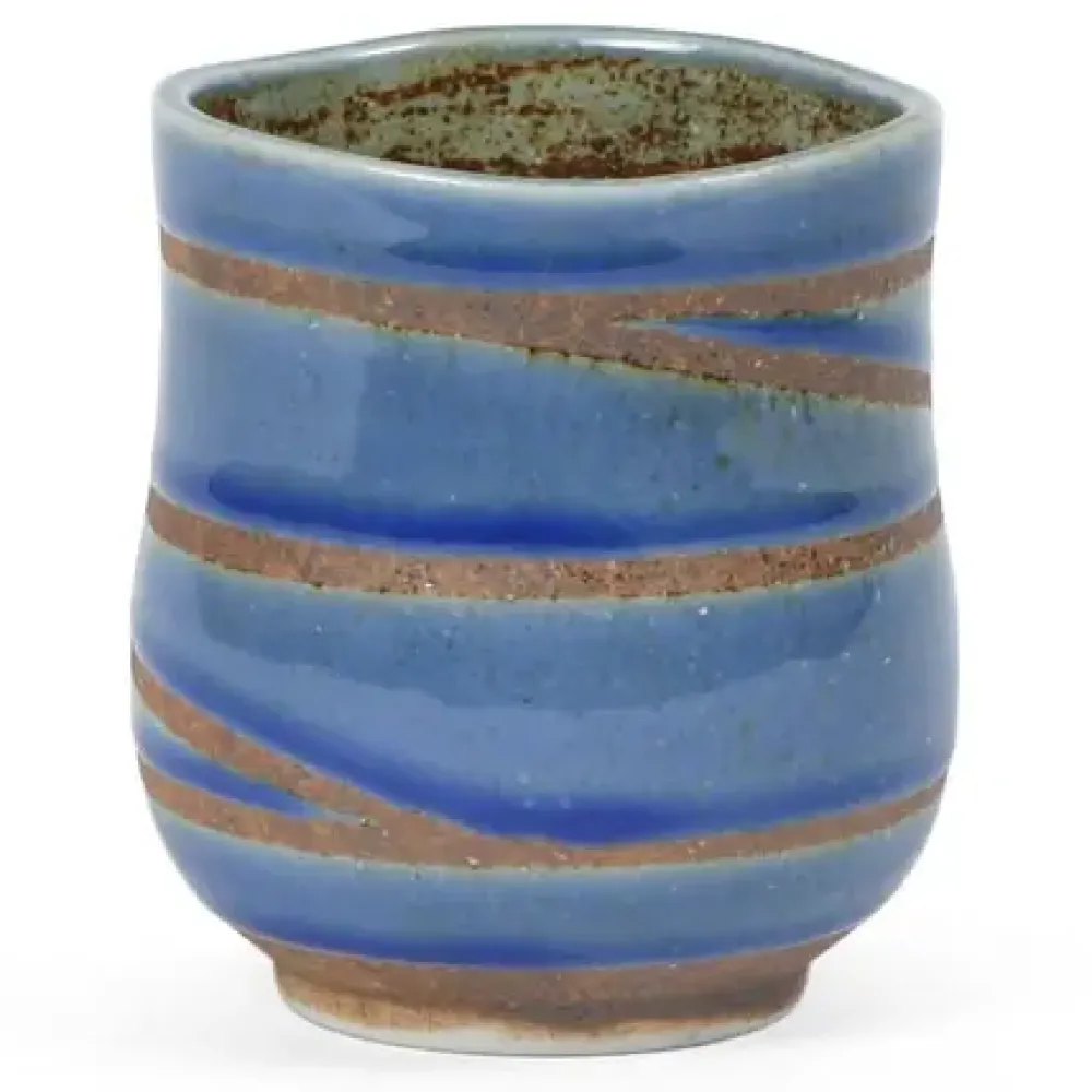 MIYA Company Blue Swirl 10 Oz. Teacup Outlet