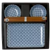 MIYA Company Blue & White Cross Sushi Set Discount