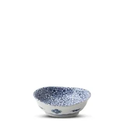 MIYA Company Blue & White Floral 3.75" Sauce Dish New