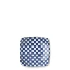 MIYA Company Blue & White Ichimatsu 3.5" Plate Outlet