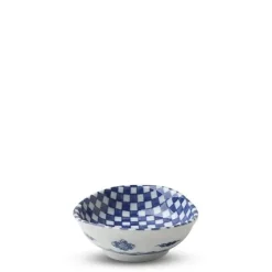MIYA Company Blue & White Ichimatsu 3.75" Sauce Dish Hot