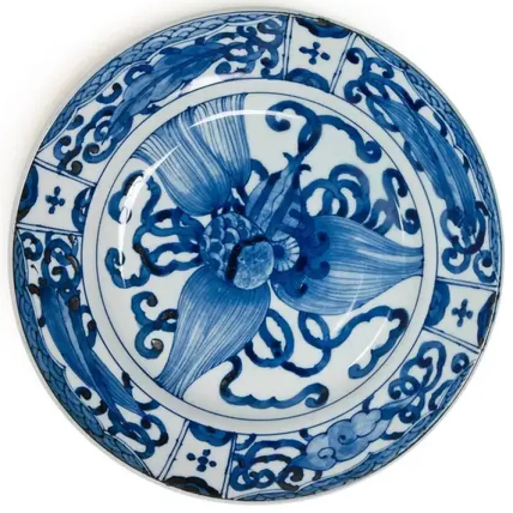 MIYA Company Blue & White 9.25" Plate - Takara Zukushi Outlet