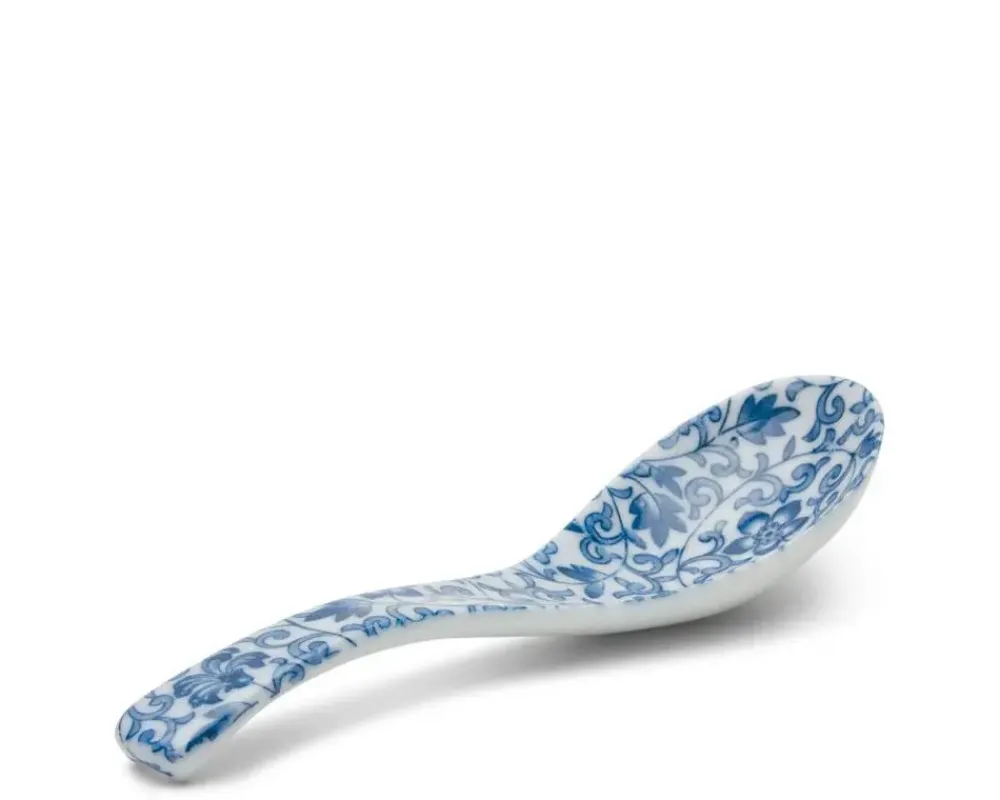 MIYA Company Blue & White Soup Spoon Set Discount