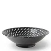 MIYA Company Bowl Black Choctaw Swirl 10" Discount