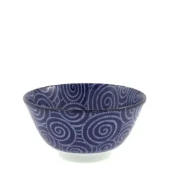 MIYA Company Bowl Cobalt Cloud Swirls 5.75" Outlet