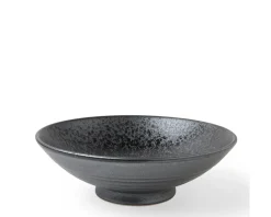 MIYA Company Bowl Serving 9.5" Silver Blue Granite Outlet