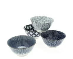 MIYA Company Bowl Set Modern Indigo 5-1/4" Sale