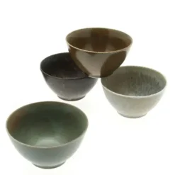 MIYA Company Bowl Set Pacific Forest Matte 4-5/8" New
