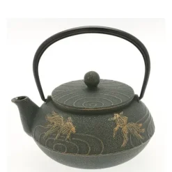 MIYA Company Cast Iron Teapot Bronze Goldfish