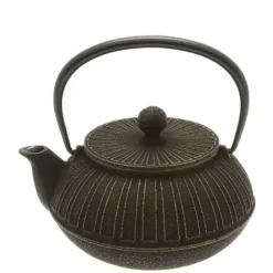 MIYA Company Cast Iron Teapot Gold Black Chrysanthemum Online