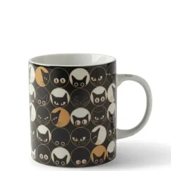 MIYA Company Cat Eyes 8 Oz. Mug - Black Online