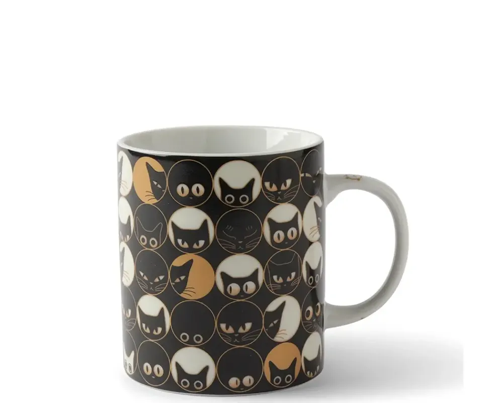 MIYA Company Cat Eyes 8 Oz. Mug - Black Online