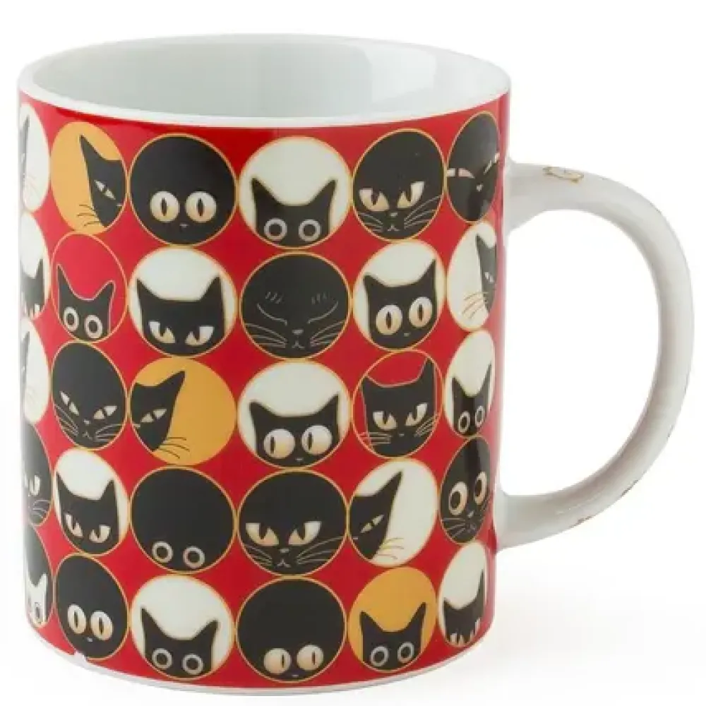 MIYA Company Cat Eyes 8 Oz. Mug - Red Online
