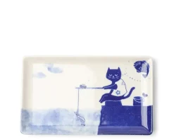 MIYA Company Cat Gone Fishing Plate Hot