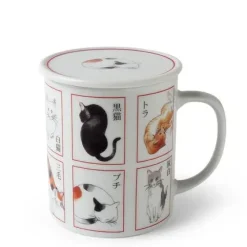 MIYA Company Catopedia Mug With Lid New