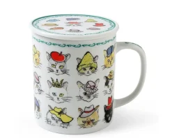 MIYA Company Cats In Hats Mug With Lid