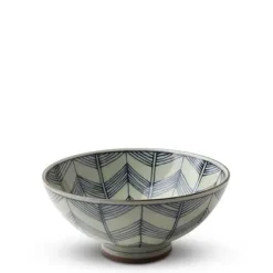 MIYA Company Celadon Chevron 5.5" Rice Bowl Best