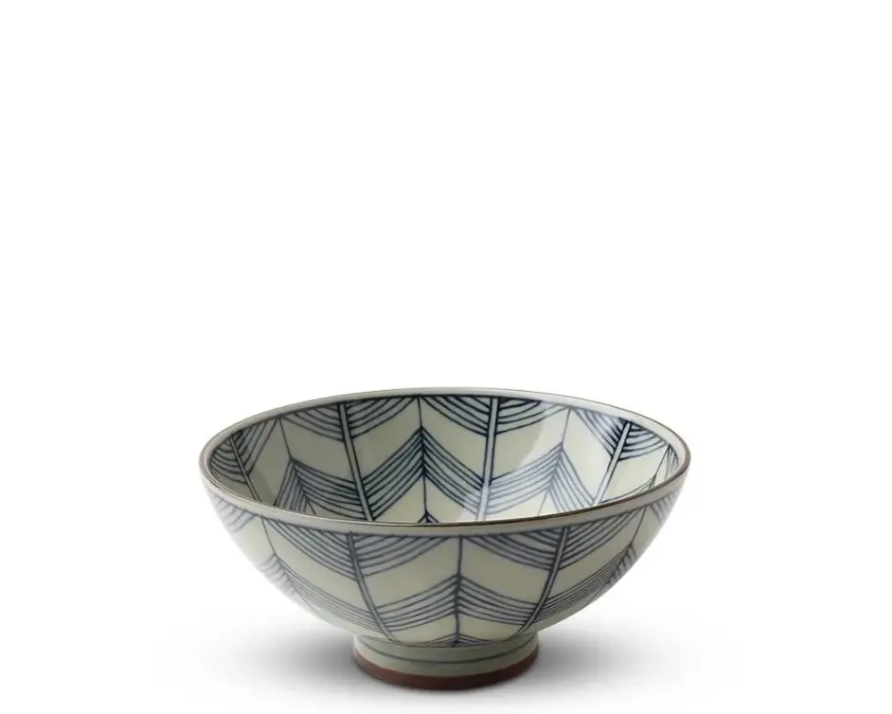 MIYA Company Celadon Chevron 5.5" Rice Bowl Best