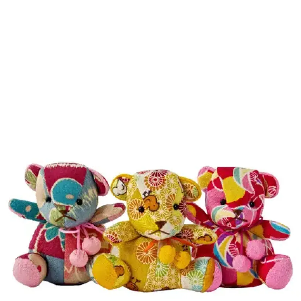 MIYA Company Chirimen Beanbag Bear New