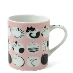 MIYA Company Cozy Cats 8 Oz. Mug - Pink
