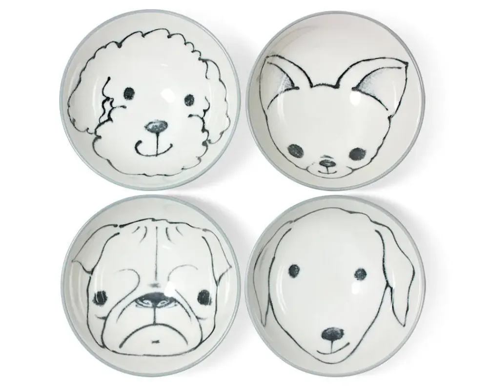 MIYA Company Dog Days 4.5" Rice Bowl Set Best