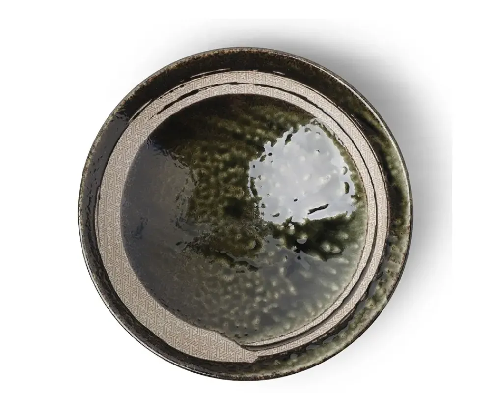 MIYA Company Enso Dark Green Serving Bowl Sale