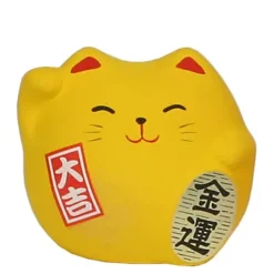 MIYA Company Feng Shui Cat 2.25" - Yellow New