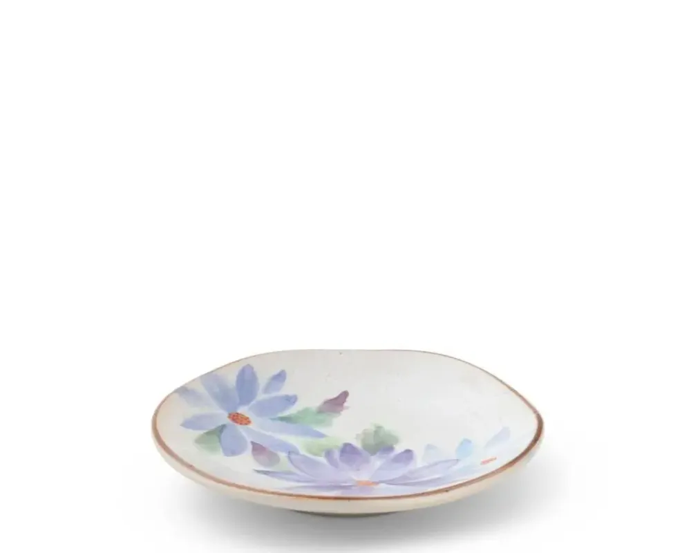 MIYA Company Floral Mini Plate Blue New