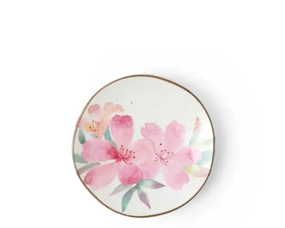 MIYA Company Floral Mini Plate Pink