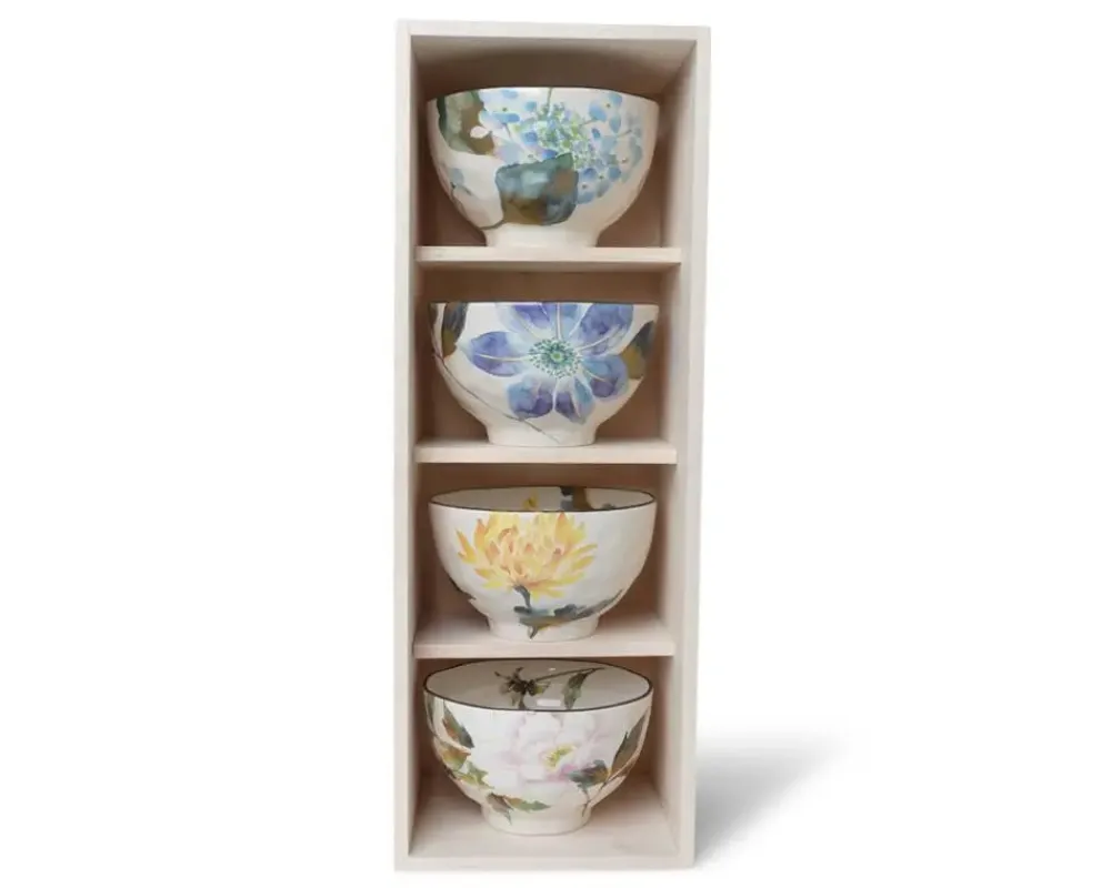 MIYA Company Floral Summer Rice Bowl Set Clearance
