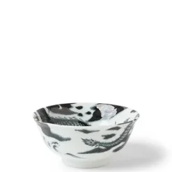 MIYA Company Flying Dragon 5.75" Bowl Gray Hot