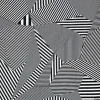 MIYA Company Furoshiki Pattern Stripes Black 38.75" Sq. Discount